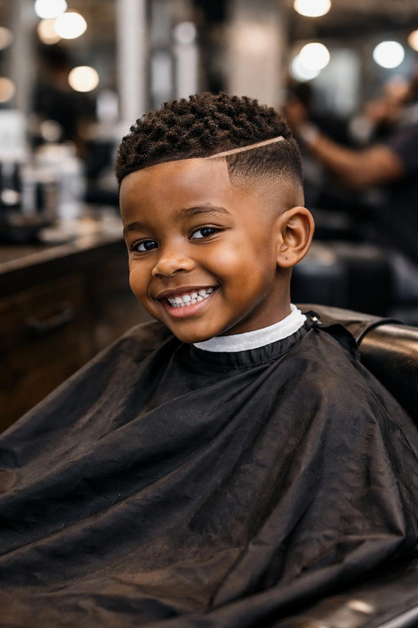 Kids haircut at Deadl!ne Fast Fades Barbershop